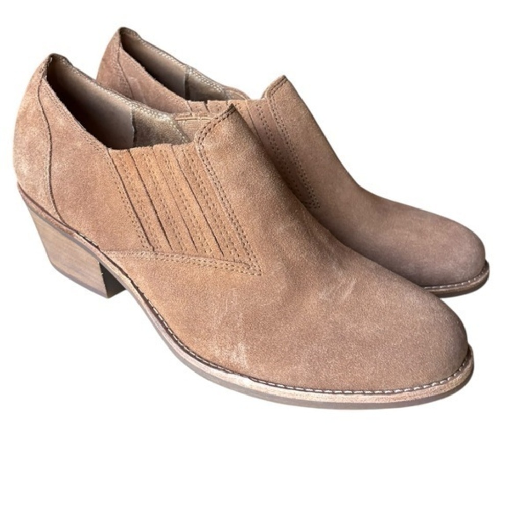 Earth Jalin Block Heel Casual Booties,color cognac Size11